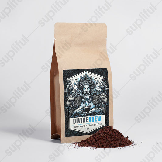 DivineBrew | Lion’s Mane & Chaga Coffee 4oz